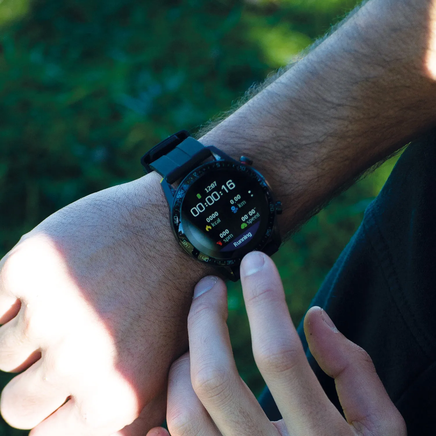 Reloj Smartwatch Lhotse RD9 Dark Silver Negro