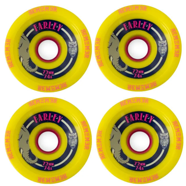 Remember Collective Farley Wheels 72mm 74a – Yellow