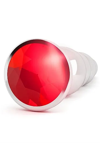 Rich R5 Silver Metal Plug - 4.9 Inch - Red Sapphire