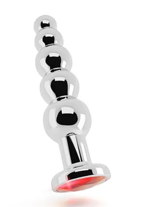 Rich R5 Silver Metal Plug - 4.9 Inch - Red Sapphire