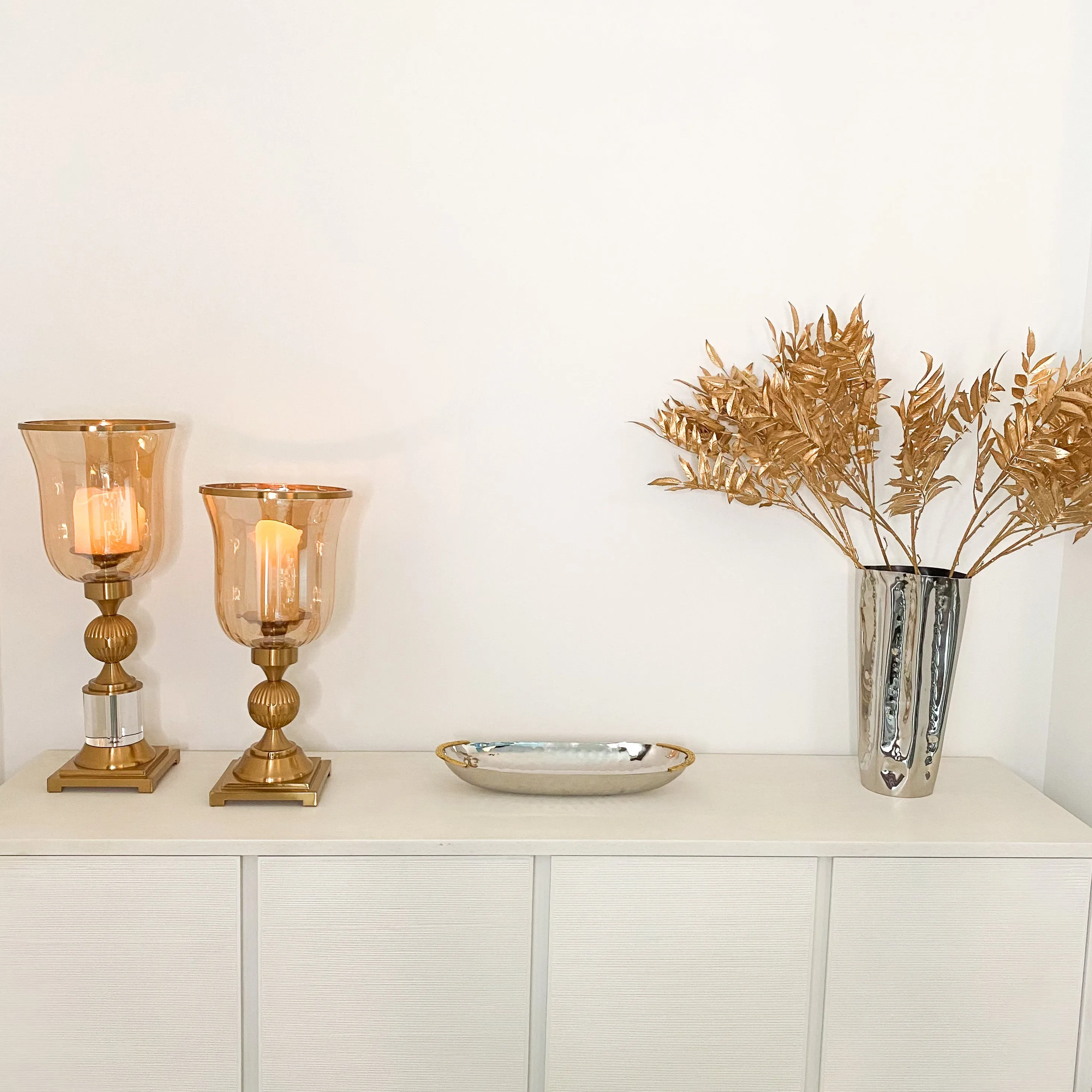 Rippled Stainless Steel Vase