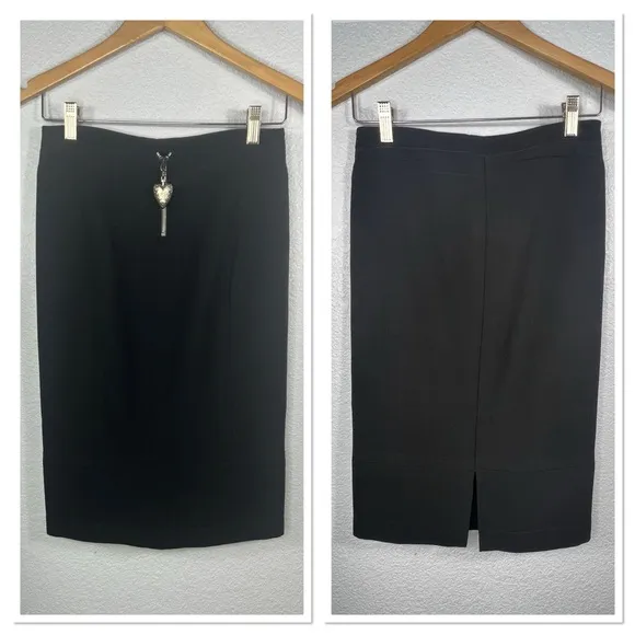 Roberto Cavalli Ittierre Pencil Skirt Zipper Heart Charm