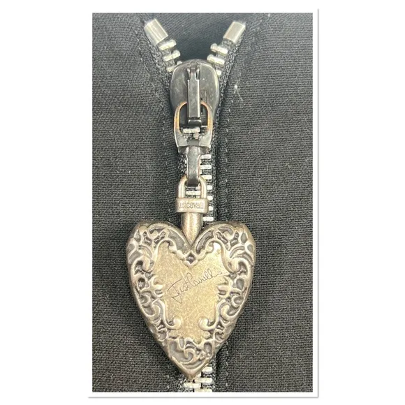 Roberto Cavalli Ittierre Pencil Skirt Zipper Heart Charm
