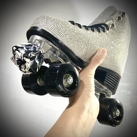 RollerStuff Twinkle Toes Bolt On Toe Stops Cruella Swirl (black/white)
