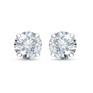 Round Brilliant Diamond Stud Earrings