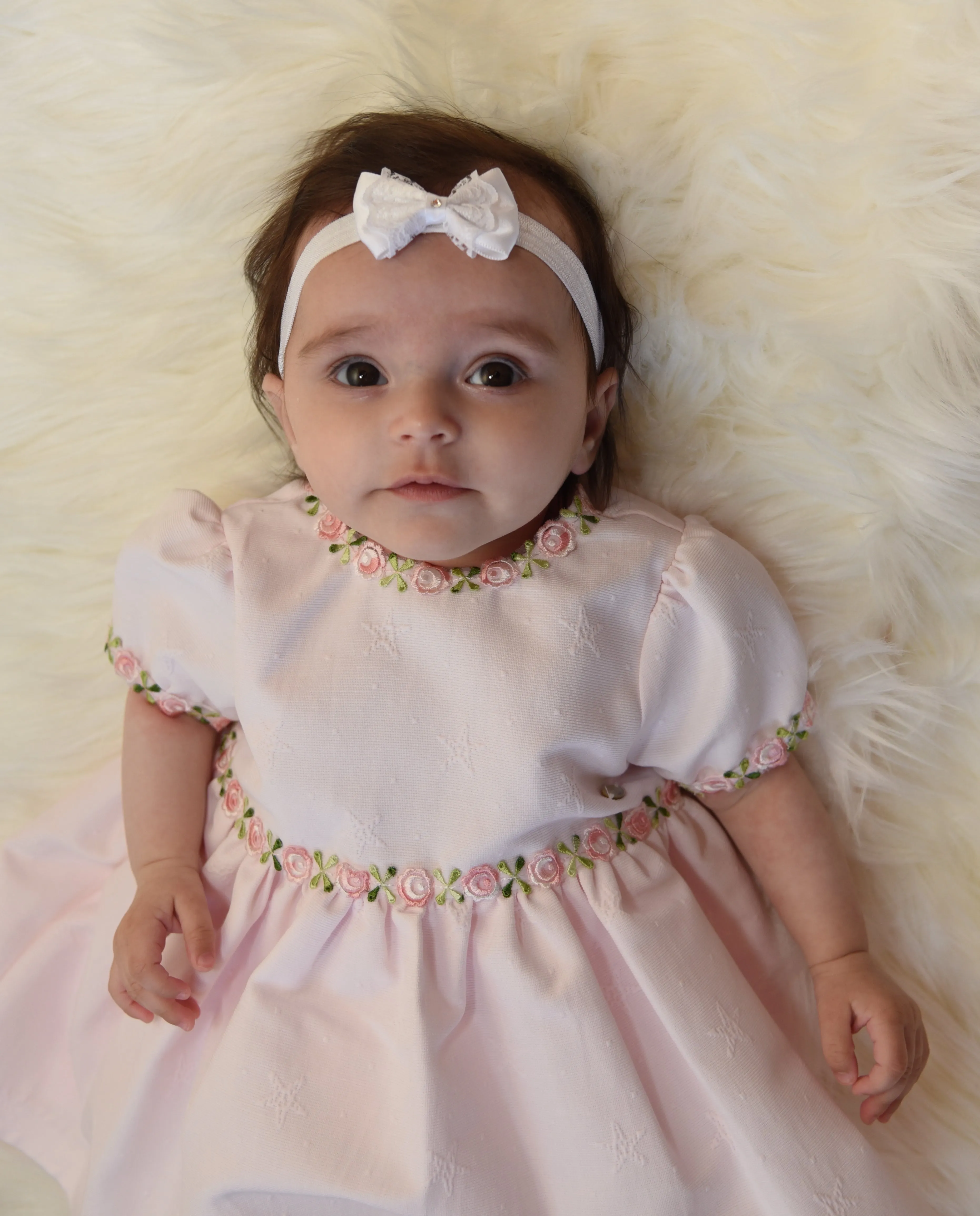 Satin White Bow Swarovski Headband