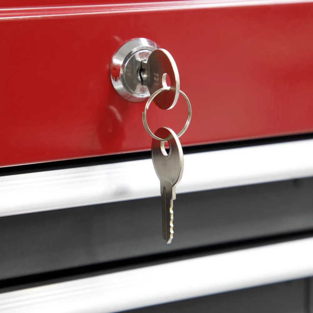 Sealey 9 Drawer Topchest with Ball Bearing Slides - Red/Grey - B