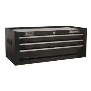 Sealey American Pro Mid-Box Tool Chest 3 Drawer with Ball-Bearing Slides - Black