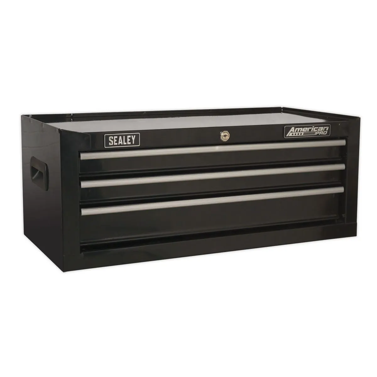 Sealey American Pro Mid-Box Tool Chest 3 Drawer with Ball-Bearing Slides - Black