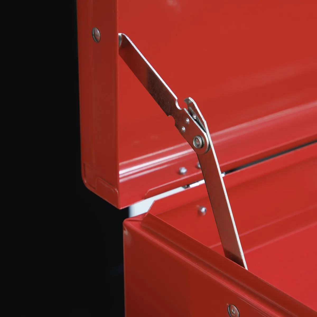 Sealey American Pro Topchest, Mid-Box Tool Chest & Rollcab 9 Drawer Stack - Red