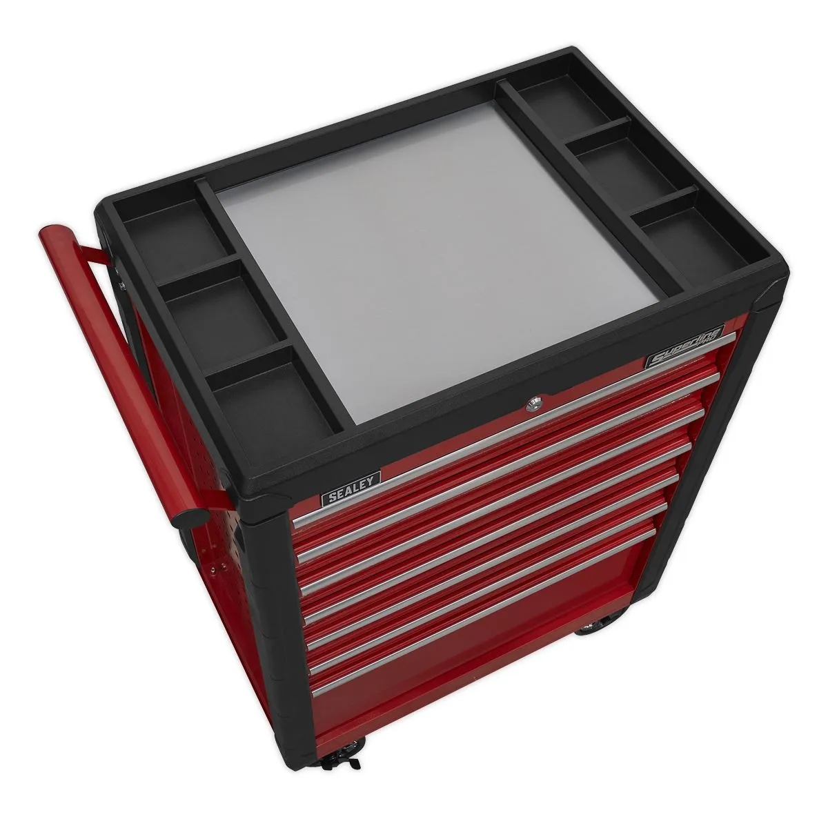 Sealey Superline Pro Rollcab 7 Drawer with Ball-Bearing Slides - Red