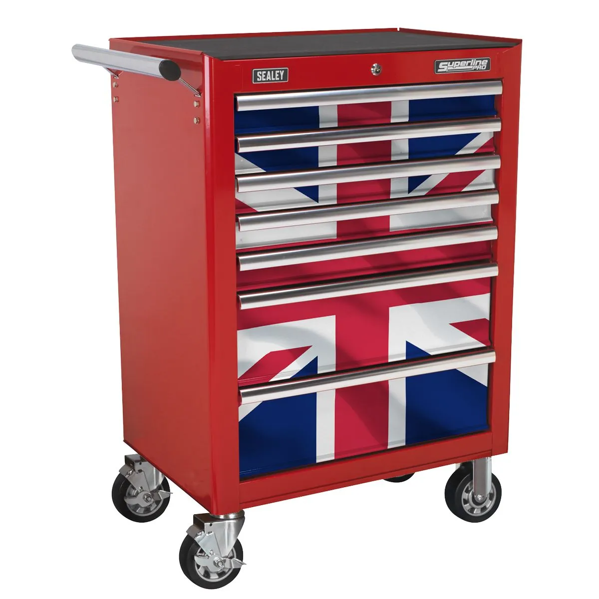 Sealey Superline Pro Union Jack Graphics 7 Drawer Rollcab Kit