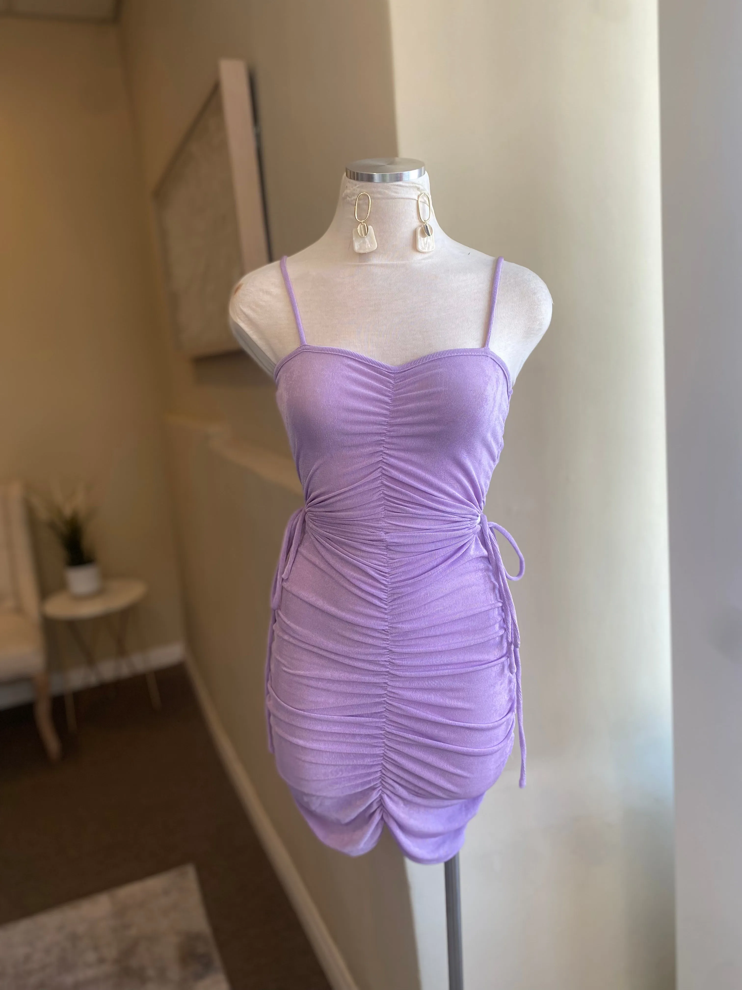 Side Out Scrunge Dress FINAL SALE
