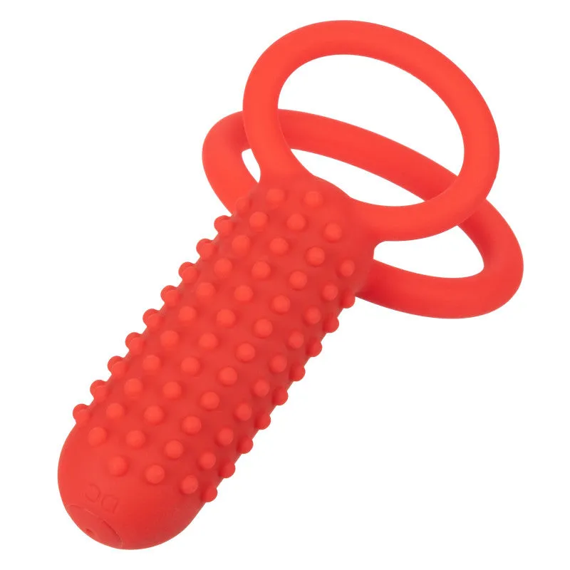 Silicone Rechargeable Vertical Dual  - Red