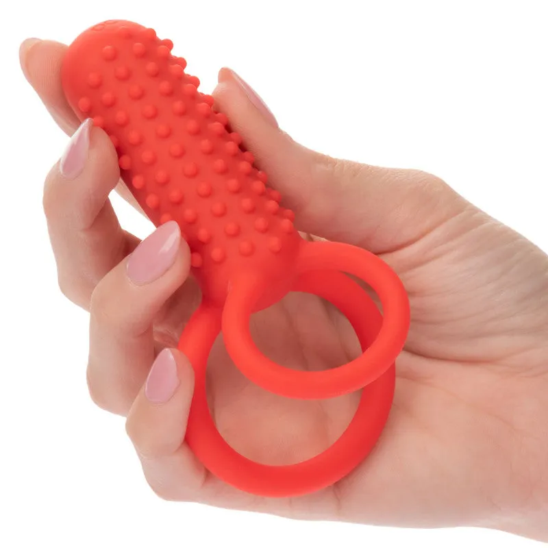 Silicone Rechargeable Vertical Dual  - Red