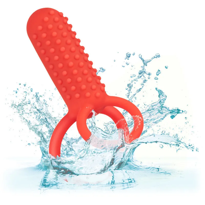 Silicone Rechargeable Vertical Dual  - Red