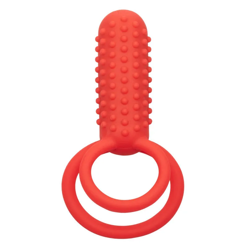 Silicone Rechargeable Vertical Dual  - Red
