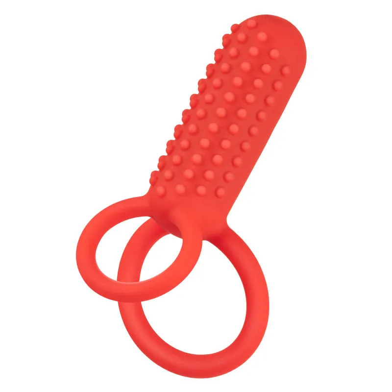 Silicone Rechargeable Vertical Dual  - Red