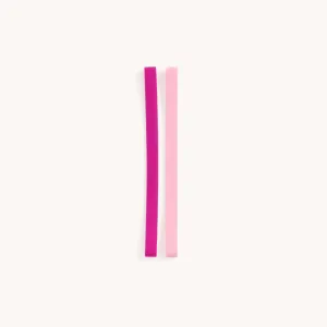 Small Stretchy Band Set - Blush & Raspberry