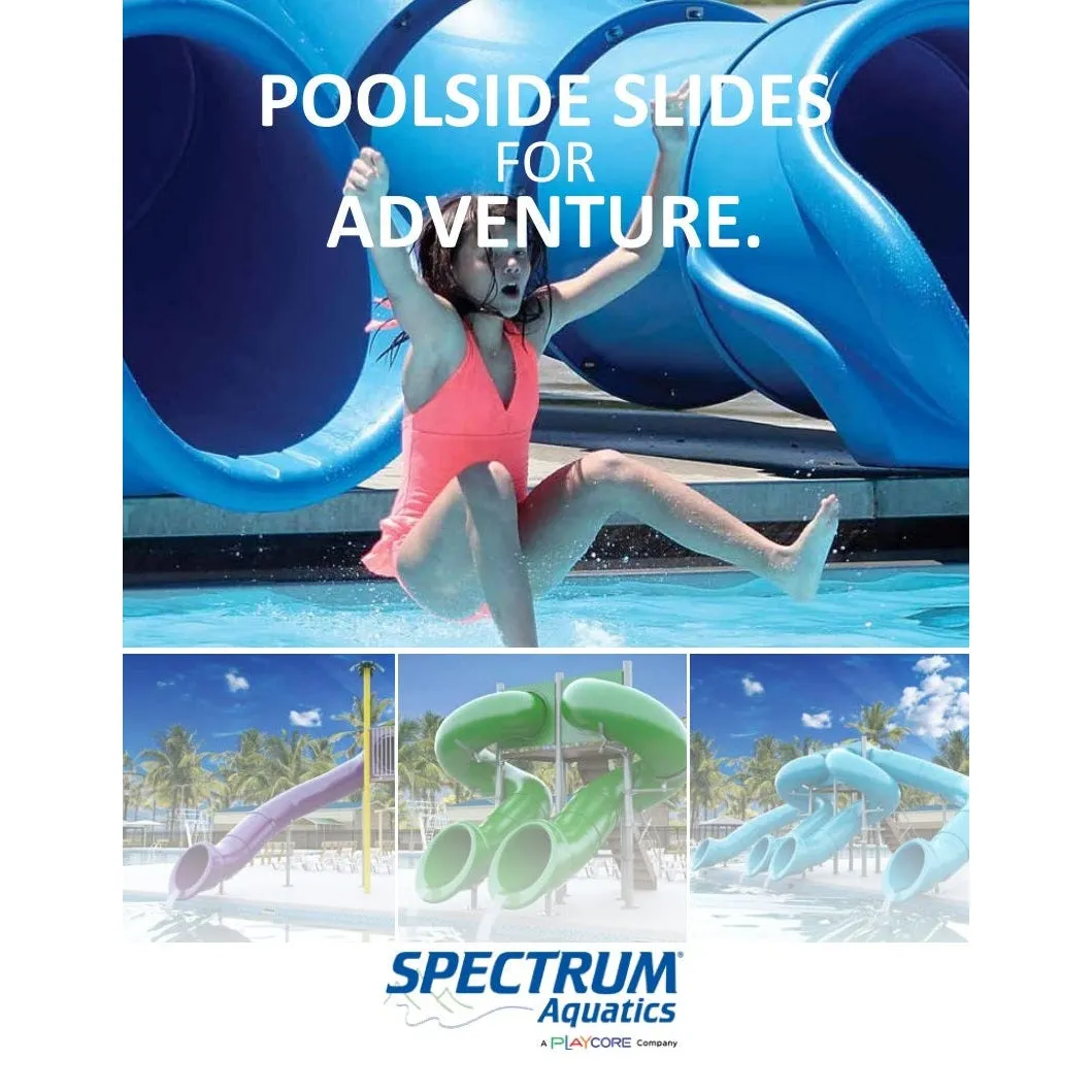 Spectrum Aquatics- Quad Flume 90°/360° Half Hex Deck