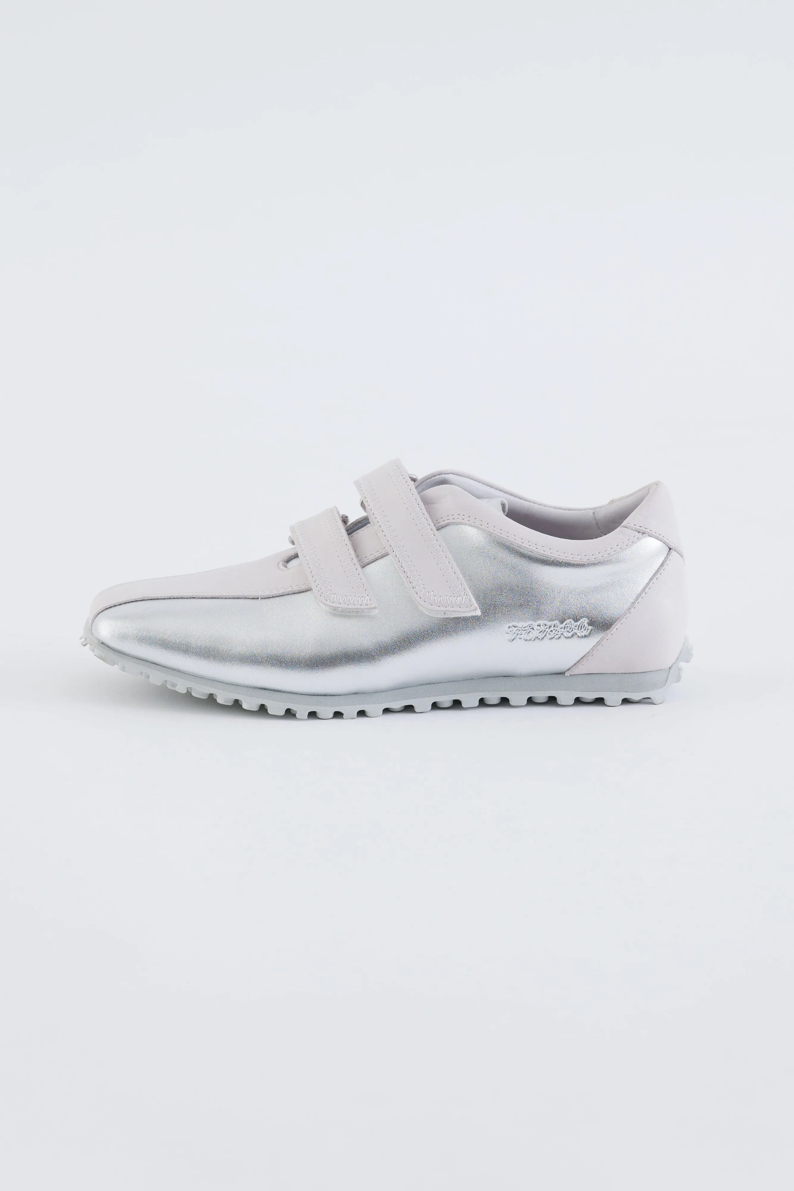 SQUARE-TOE LEATHER SNEAKERS
