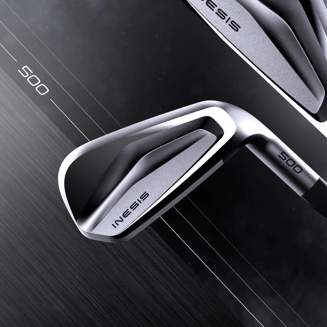 Série fers golf gaucher taille 1 vitesse lente - INESIS 500