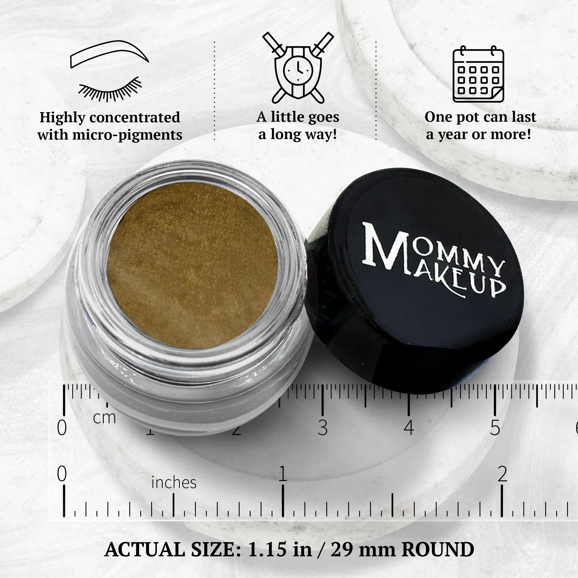 Stay Put Waterproof Gel Eyeliner w/ Micropigments - Olive It Up