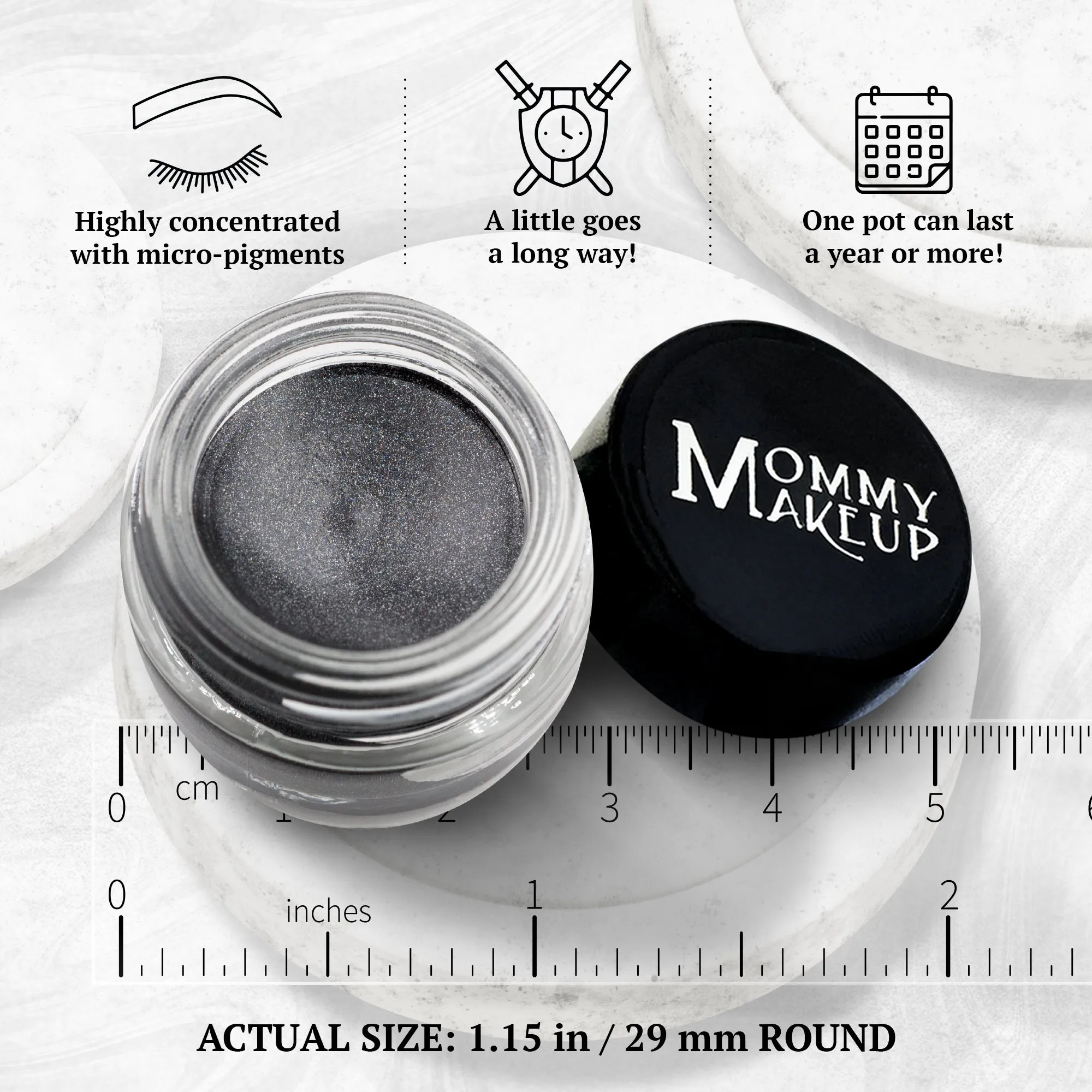 Stay Put Waterproof Gel Eyeliner w/ Micropigments - Steel Magnolia