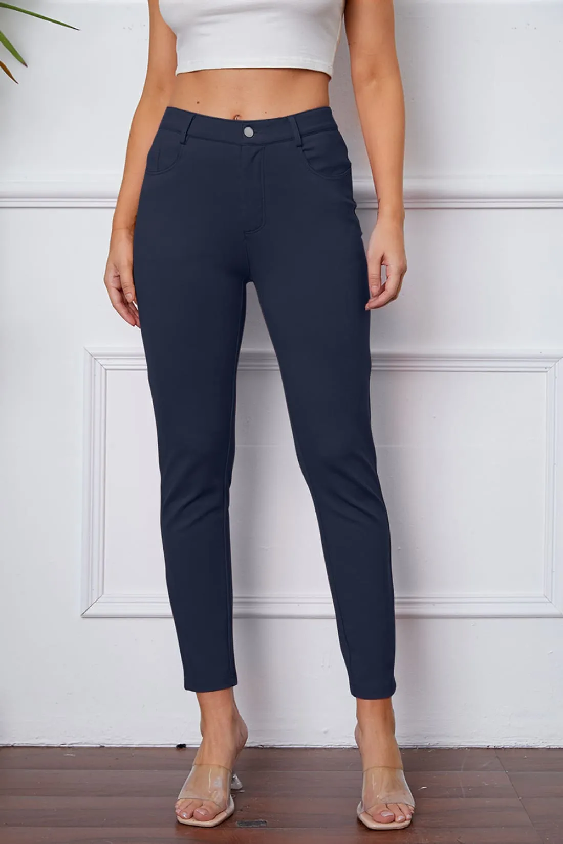 Stretchy Skinny Fitted Ankle Pants
