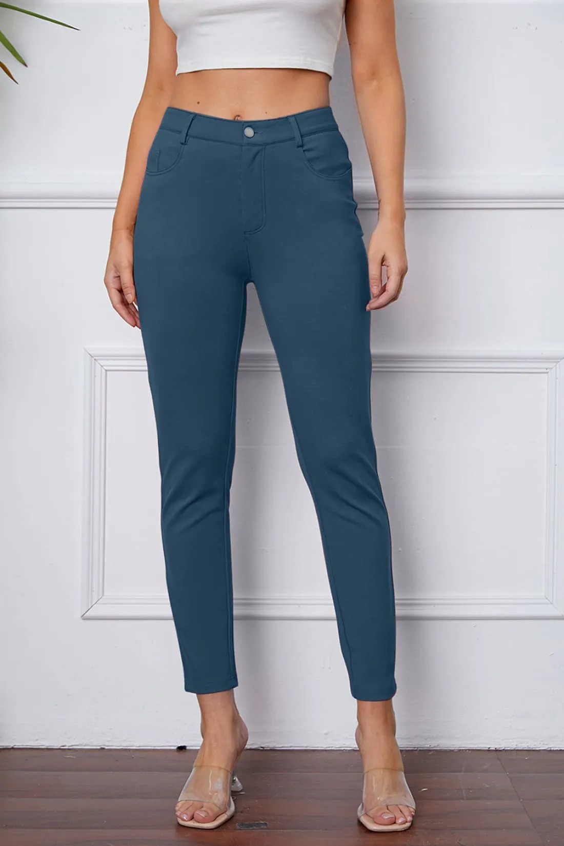 Stretchy Skinny Fitted Ankle Pants