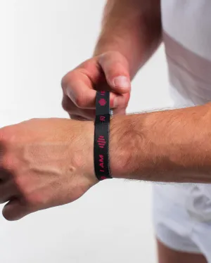 Stretchy Wristband - I am A7 I Demand Greatness - Red Dawn