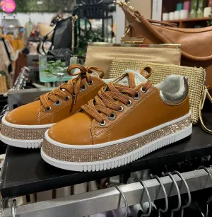 Tan Leather Luxe Sneakers