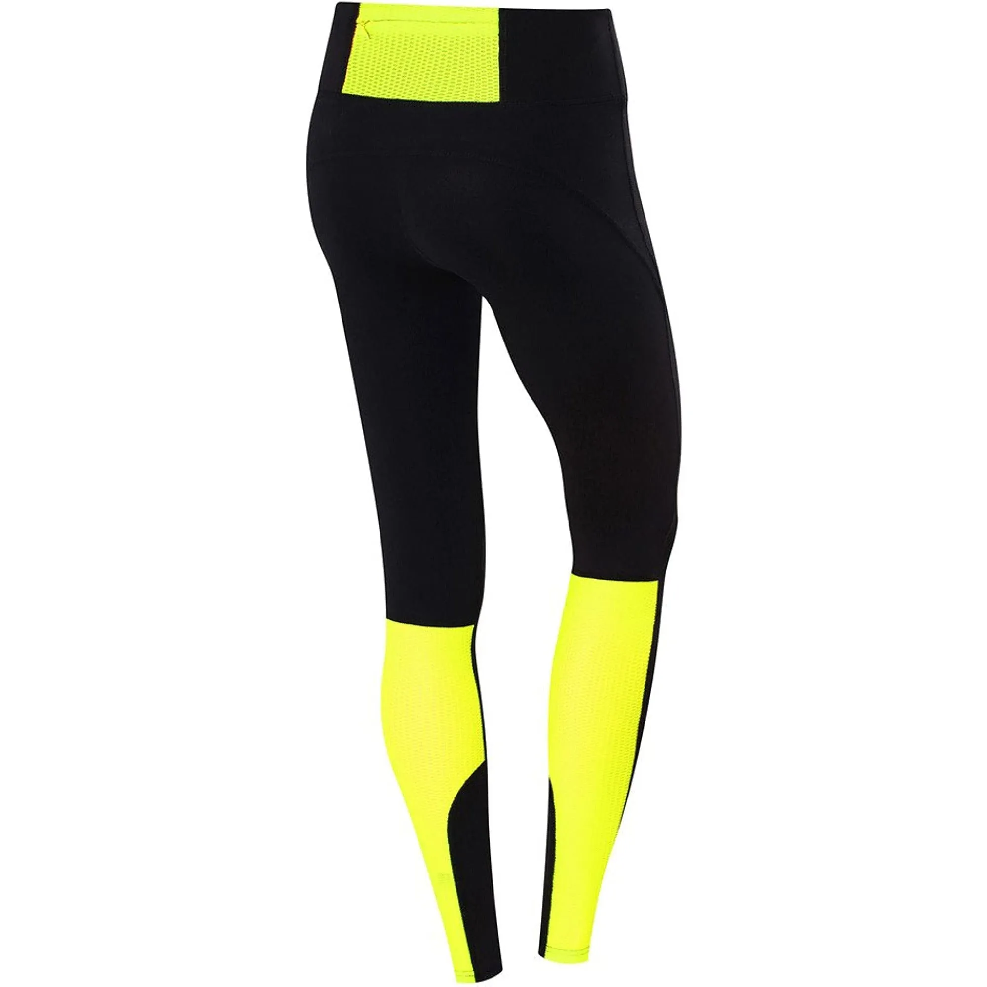 TCA Hex Mesh Womens Long Running Tights - Black
