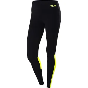 TCA Hex Mesh Womens Long Running Tights - Black