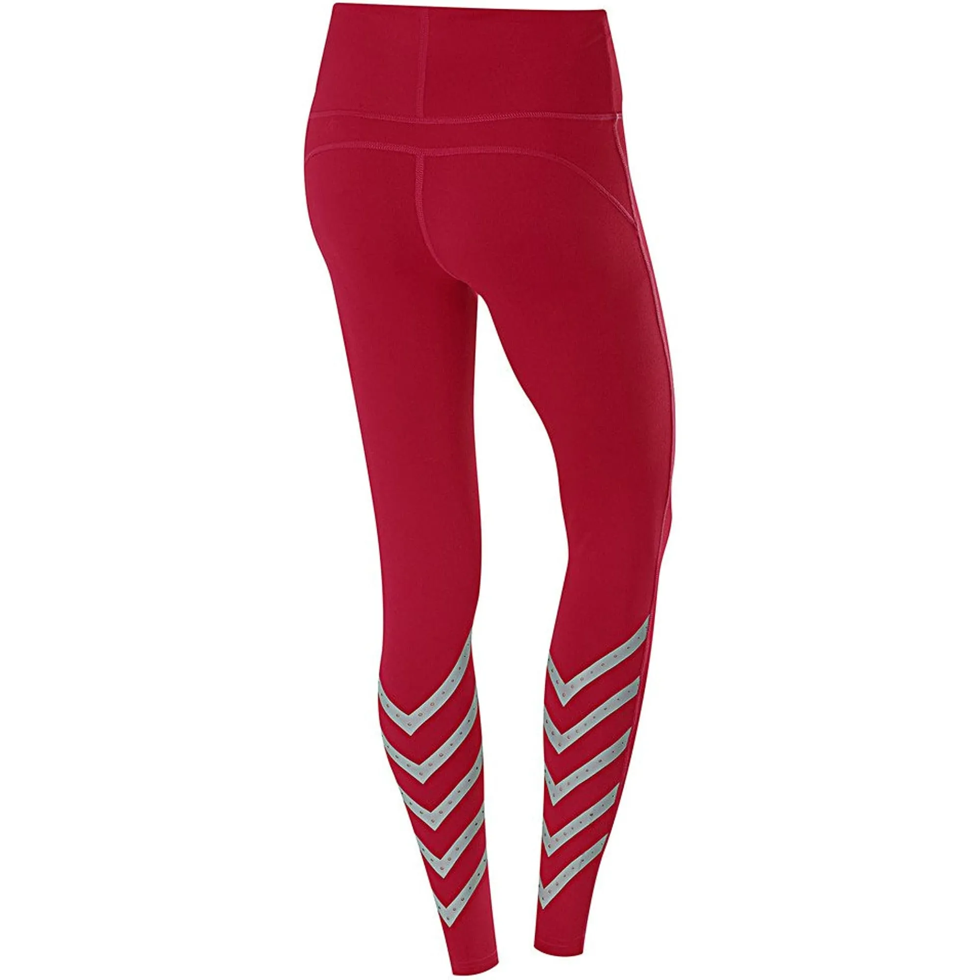 TCA Laser Tech Reflective Womens Long Running Tights - Pink