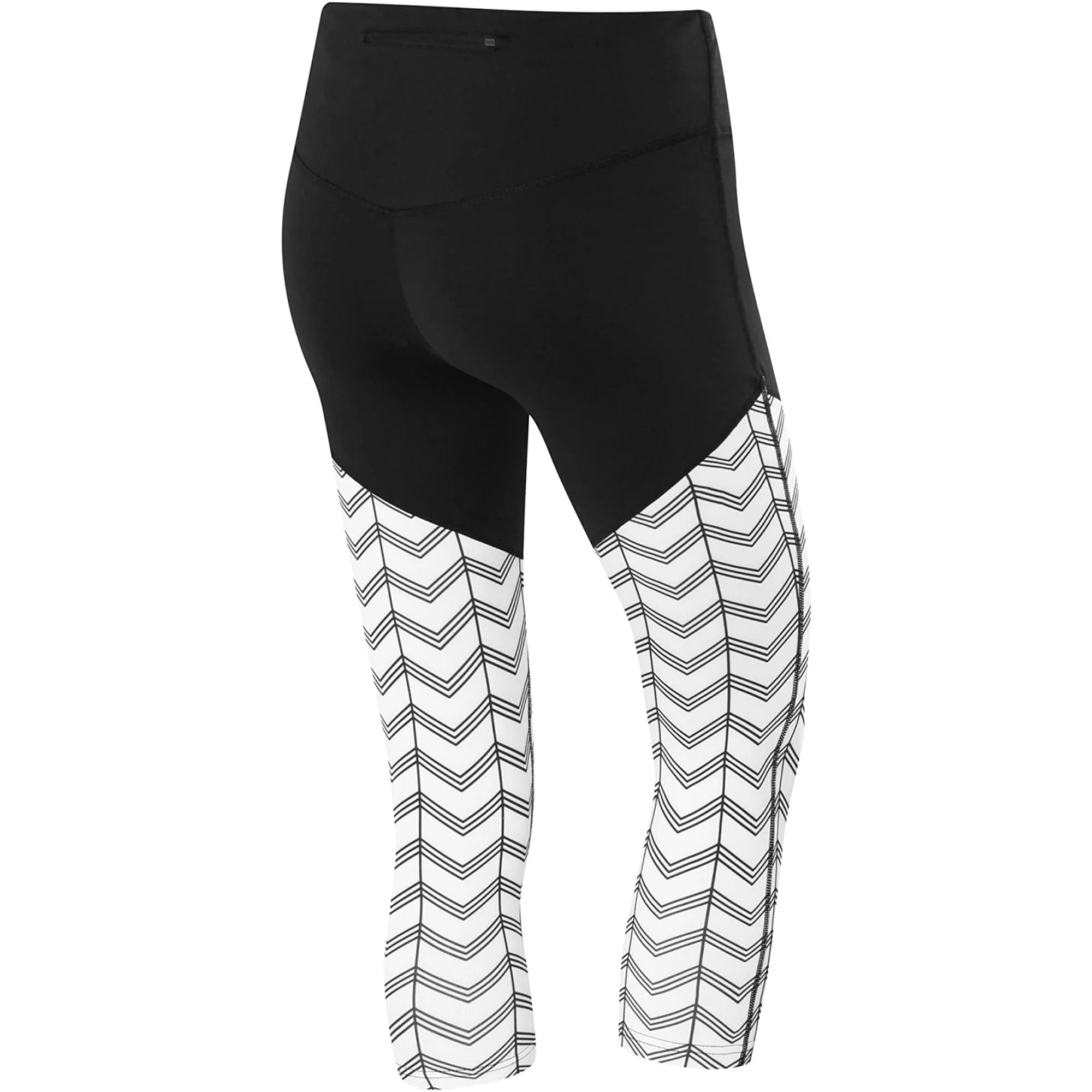TCA Pro Performance Supreme High Waist Womens 3/4 Capri Running Tights - White