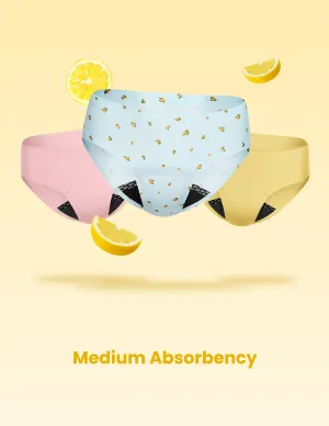 Teen Leakproof UltraThin No-Show Bikini 3-Pack - Kit