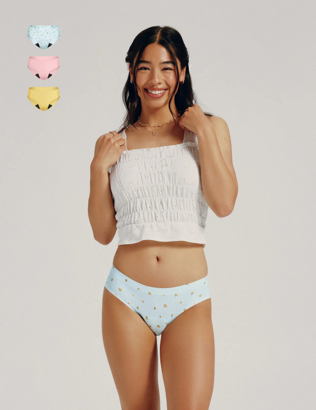 Teen Leakproof UltraThin No-Show Bikini 3-Pack - Kit