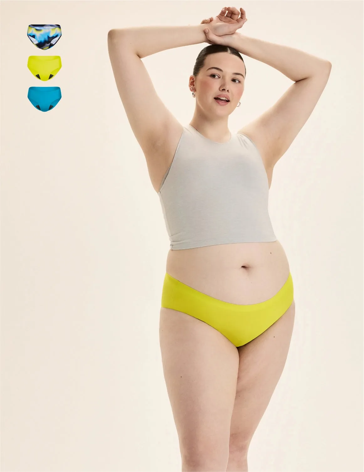 Teen Leakproof UltraThin No-Show Bikini 3-Pack - Kit