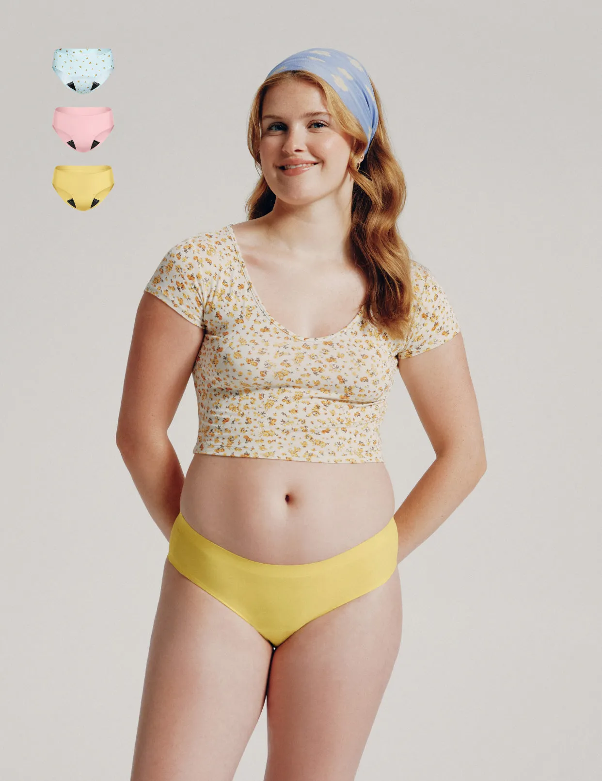 Teen Leakproof UltraThin No-Show Bikini 3-Pack - Kit