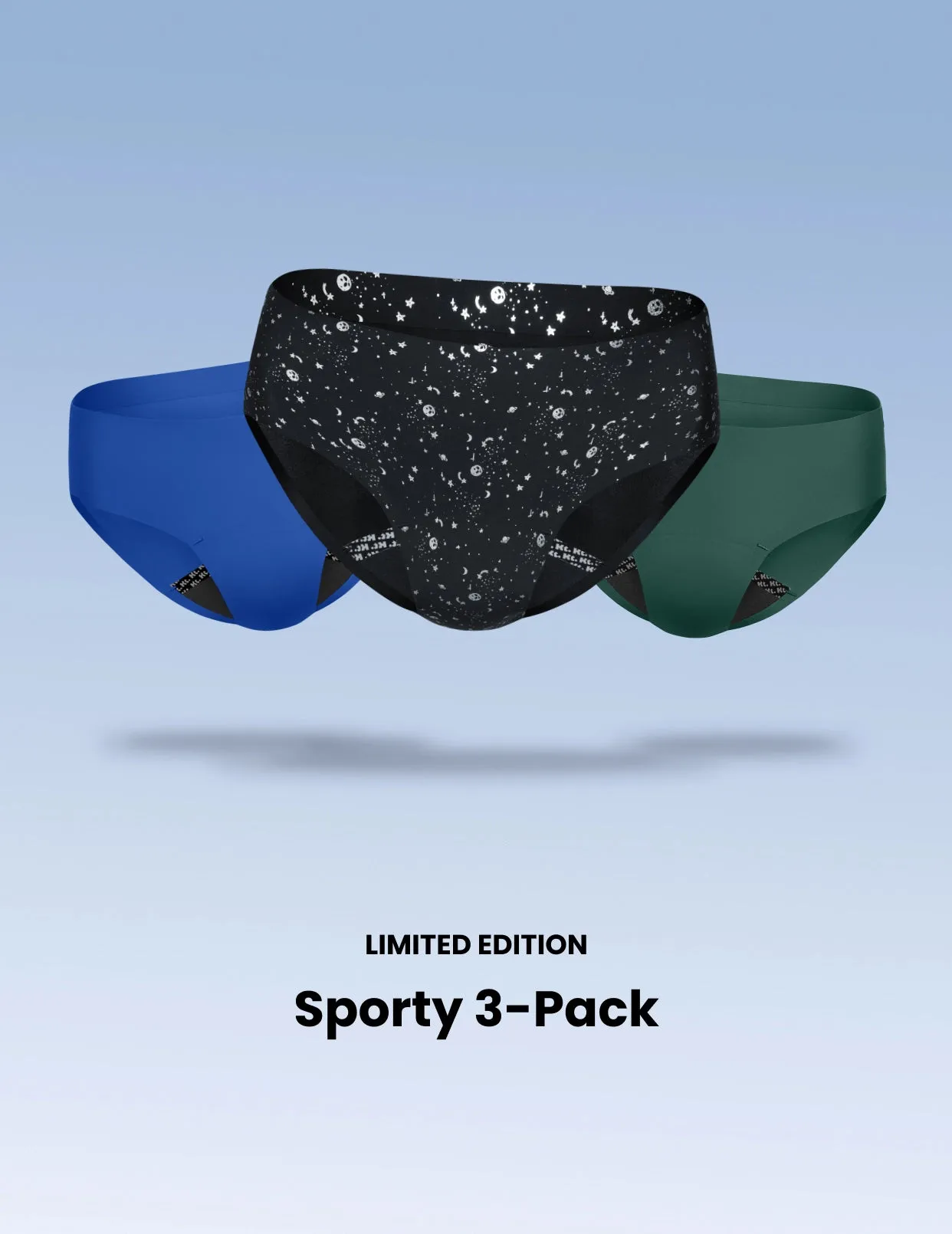Teen Leakproof UltraThin No-Show Bikini 3-Pack - Kit