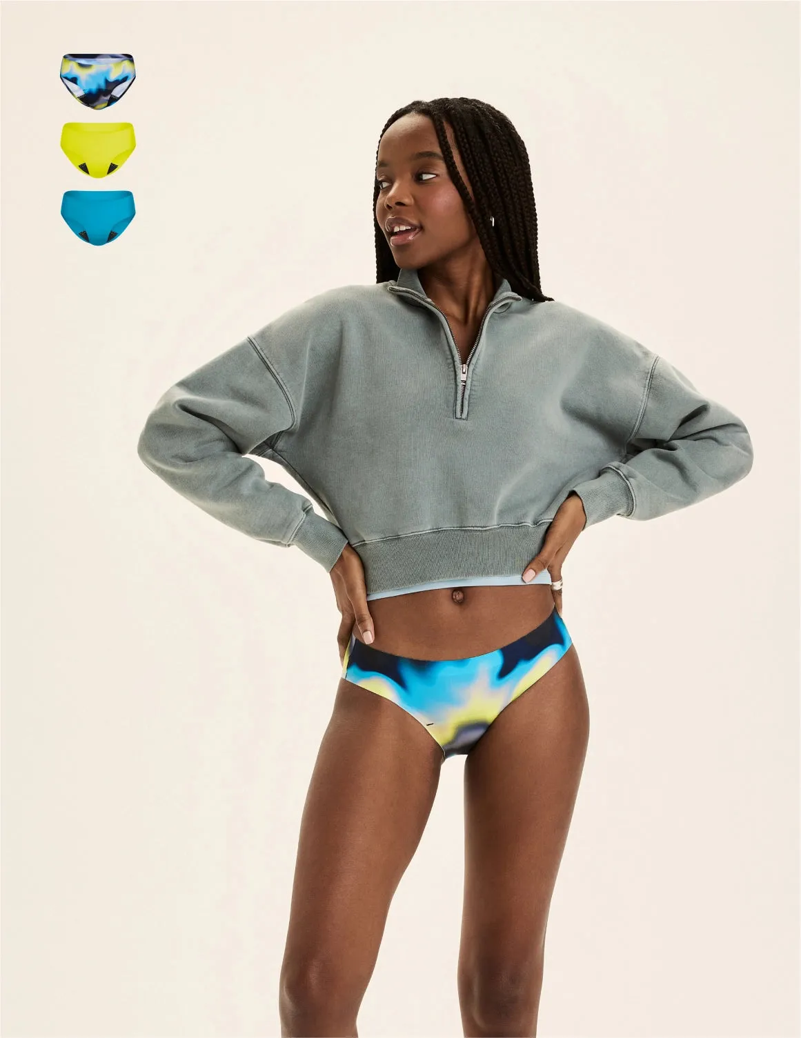Teen Leakproof UltraThin No-Show Bikini 3-Pack - Kit