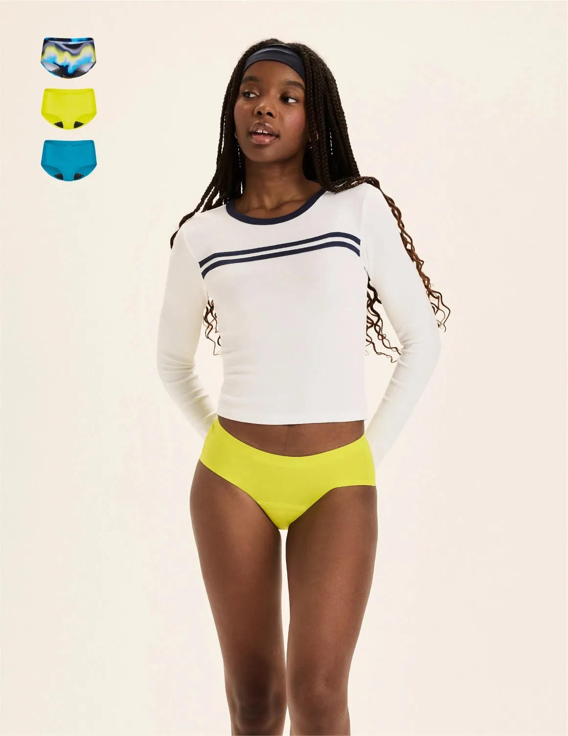 Teen Leakproof UltraThin No-Show Boyshort 3-Pack
