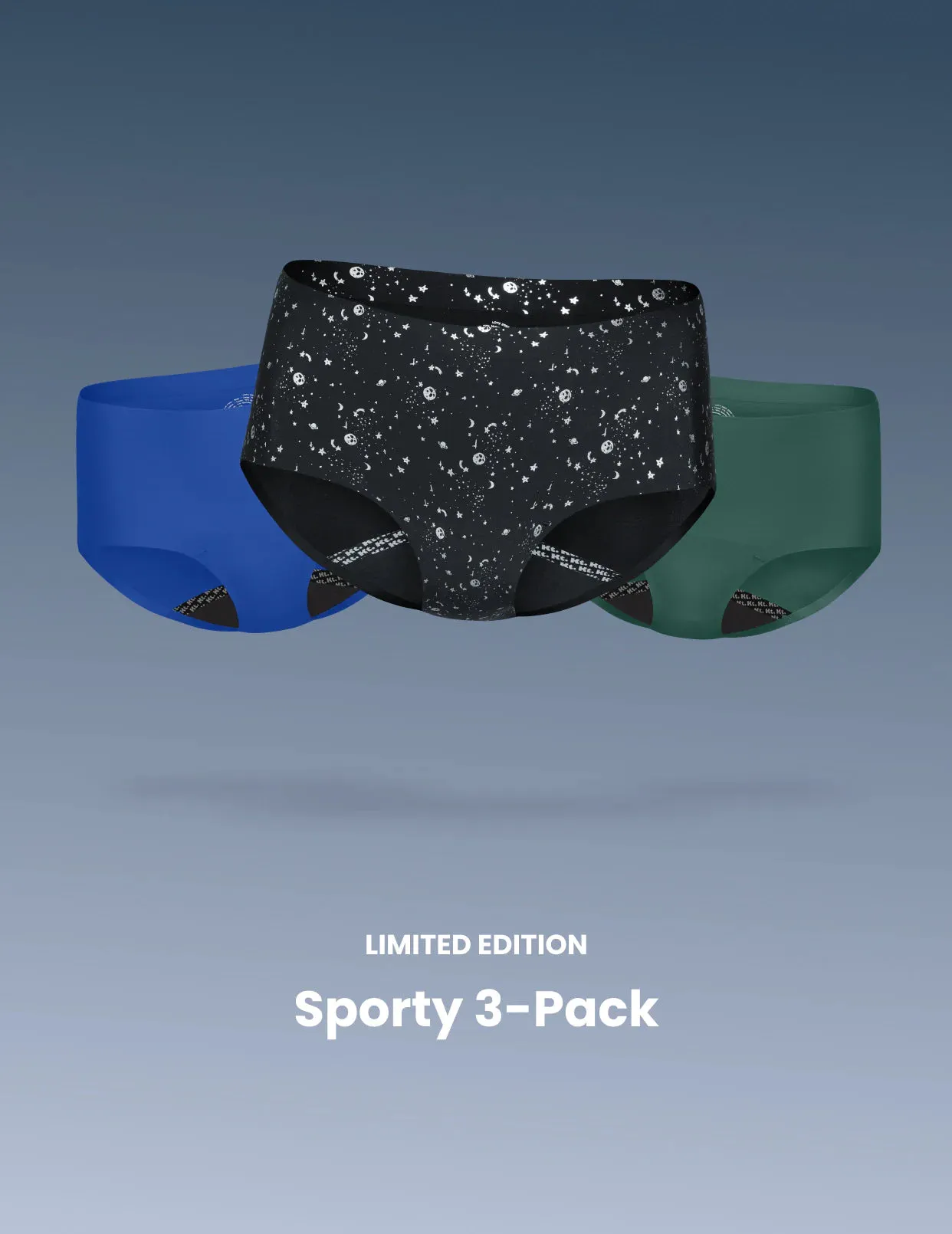Teen Leakproof UltraThin No-Show Boyshort 3-Pack