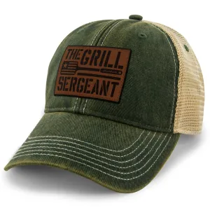 The Grill Sergeant Leather Patch Dirty Water Trucker