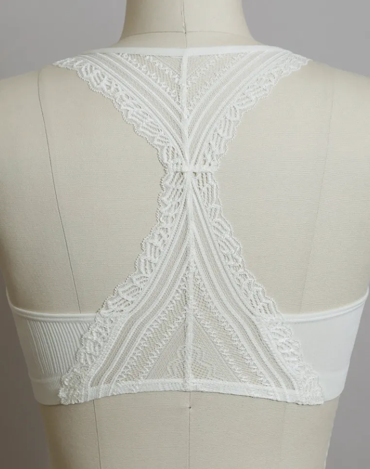The Kayla Seamless Lace Racerback Bralette