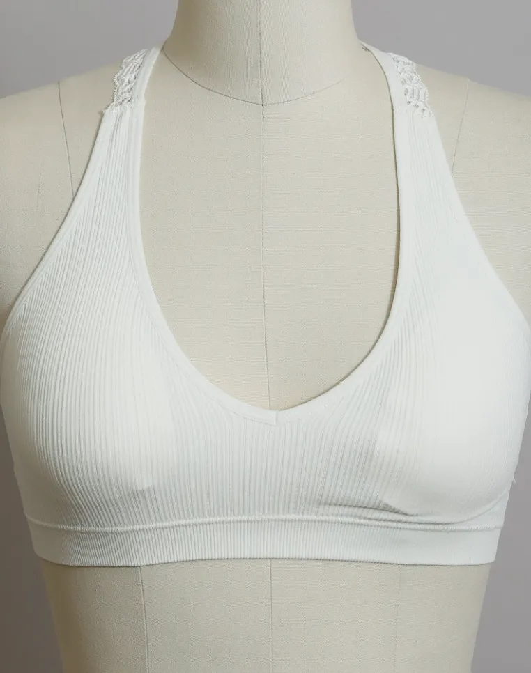 The Kayla Seamless Lace Racerback Bralette