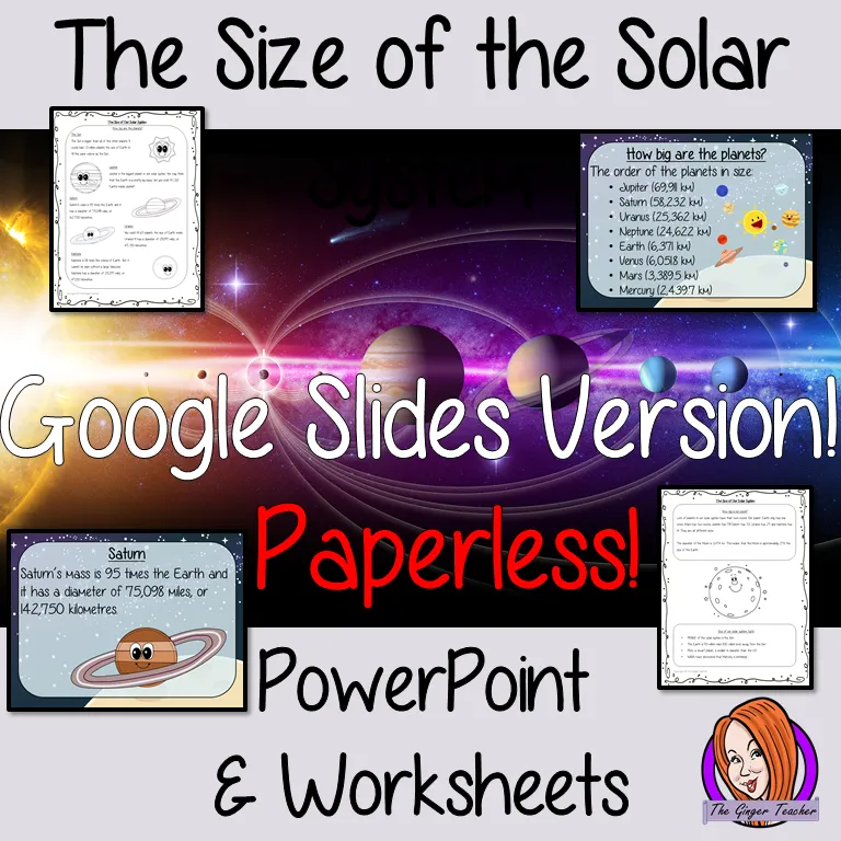 The Size of the Solar System DIGITAL Lesson in Google Slides™