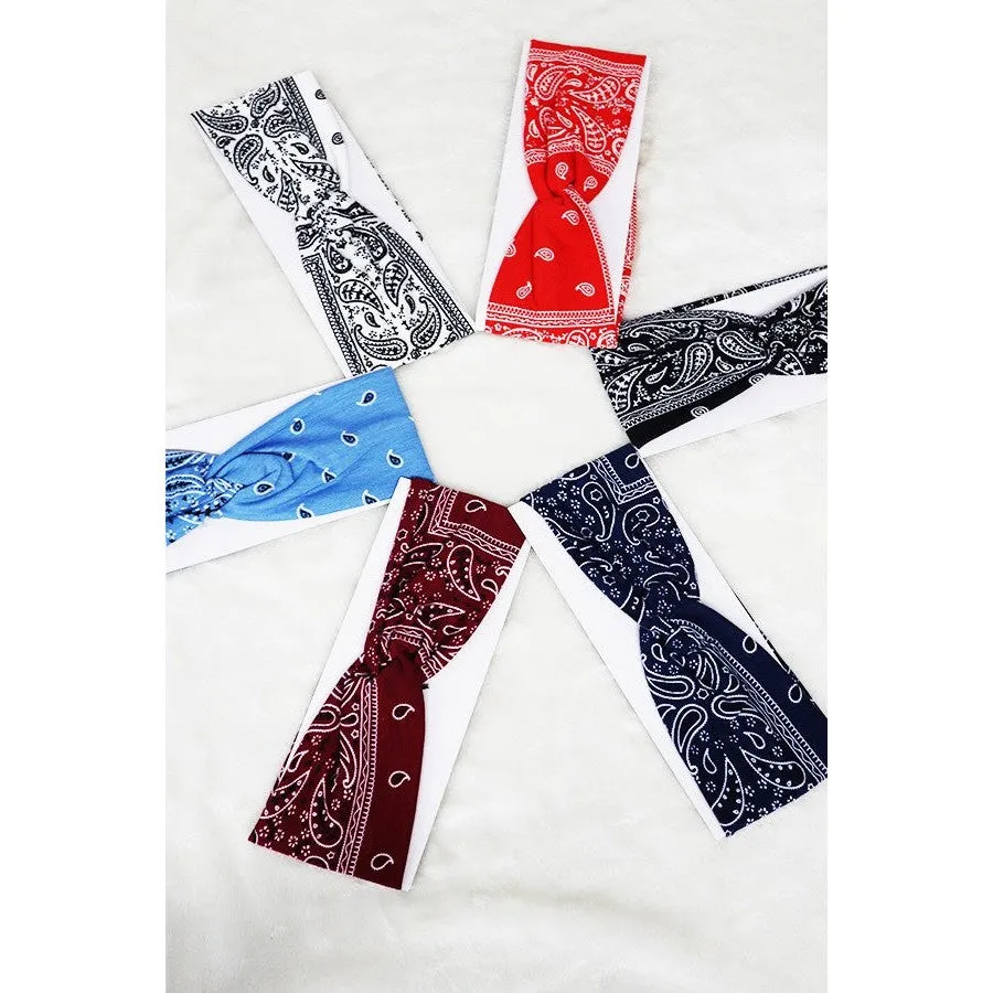 The Stretchy Bandana Headband in Variety