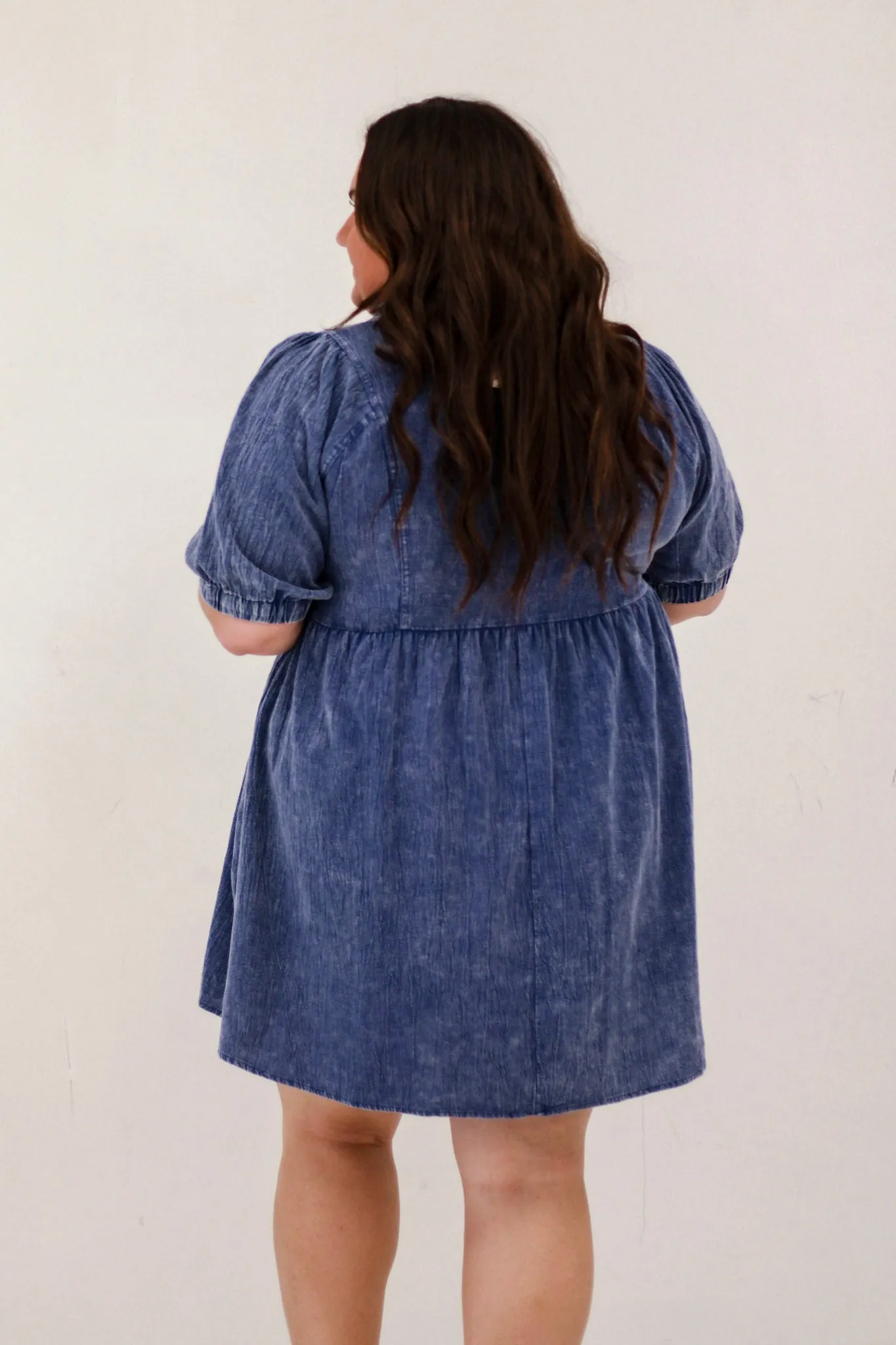 The Stunner Dress in Blue